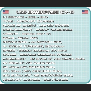 USS Enterprise (Cv-6) 2510 Kl.Statek